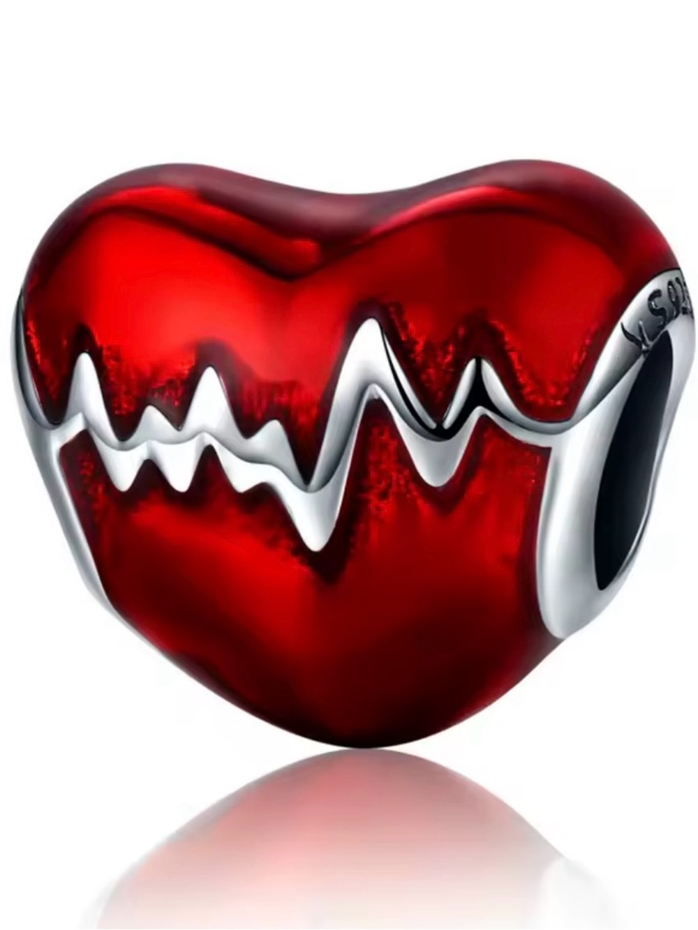 New S925 heart pandora style charm